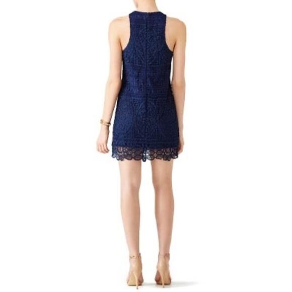 Lovers + Friends Navy Caspian Dress Women’s XS Sleeveless Mini Lace Whimsigoth - Picture 2 of 9
